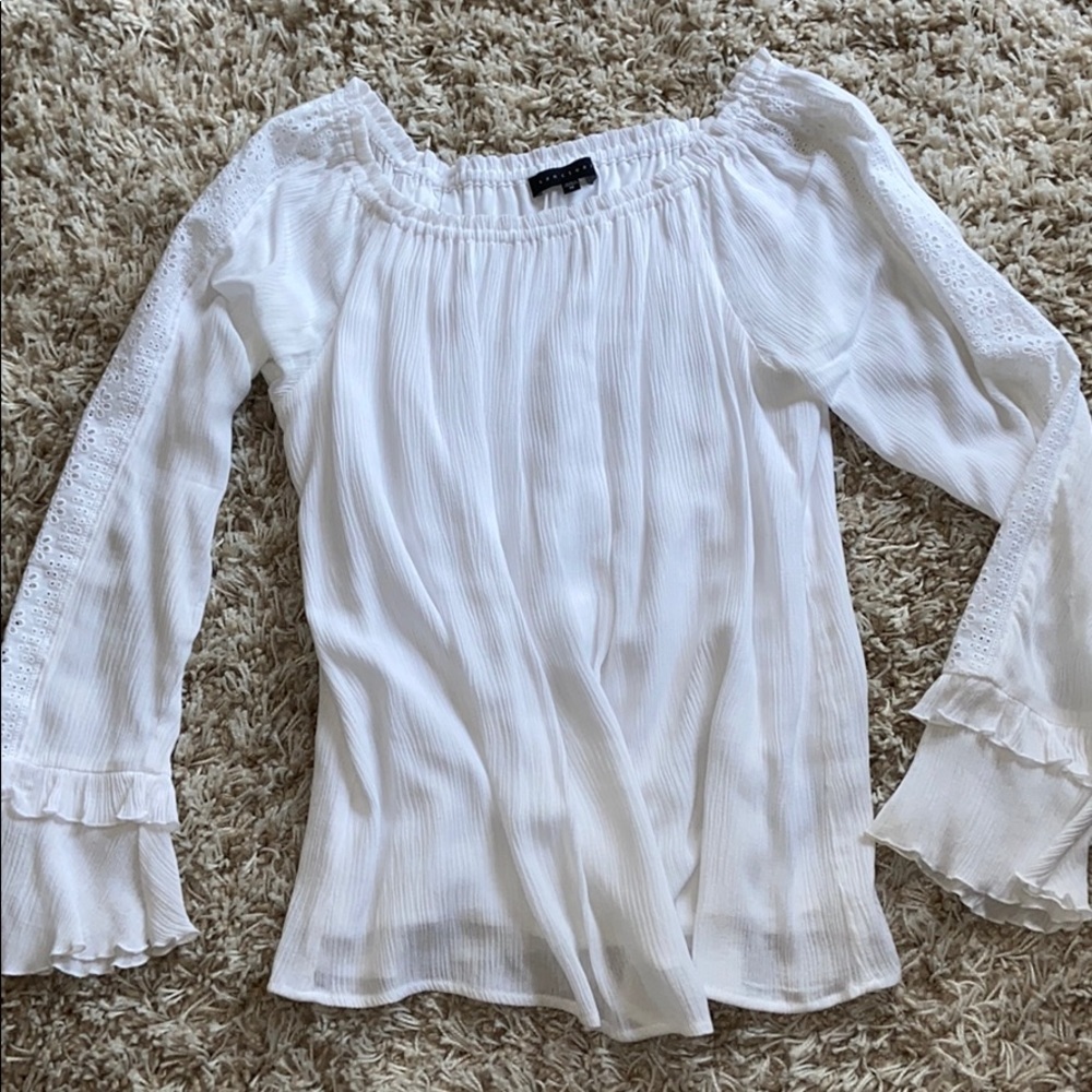 Soft Statement White Flowy Top